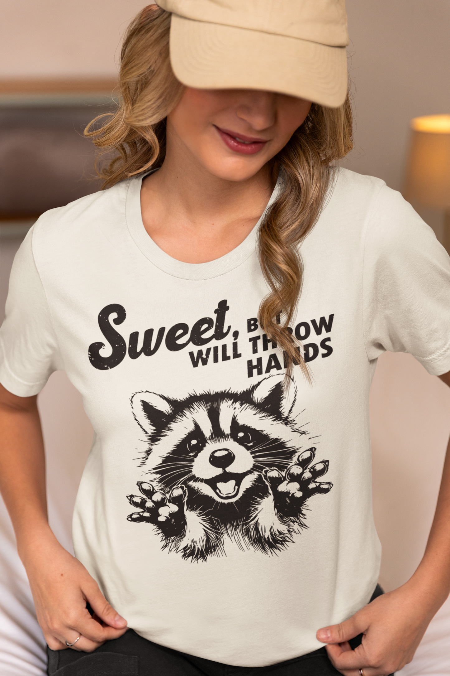 Sweet But Will Throw Hands | Trendy Cute Design | Best Seller | Comfy Unisex Tee | Super Soft Graphic Tee | Trendy Boutique Wear