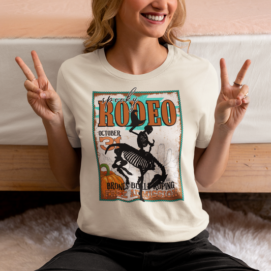 Spooky Rodeo | Cute Design | Halloween Tee | Country Western Wear | Comfy Unisex Tee | Super Soft Graphic Tee | Trendy Boutique Wear