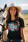 Turquoise Country Western Conservative Tee | Trendy Graphic Tee | Ships Quickly | Show Your Patriotic Side